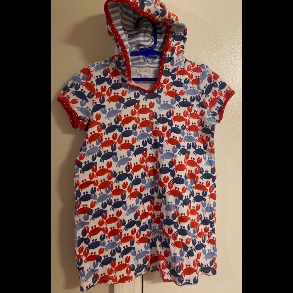 Mud pie crab swim suit coverup